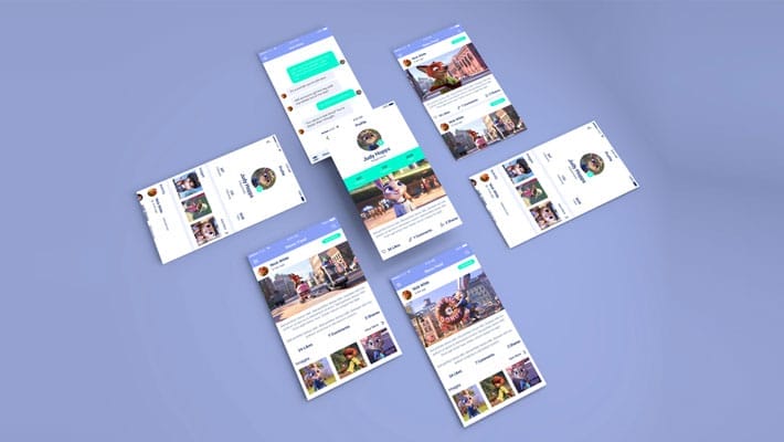 Isometric App Mockup