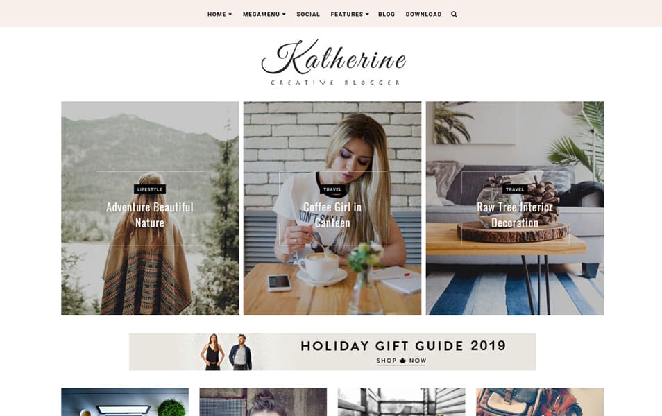 Katherine Responsive Blogger Template