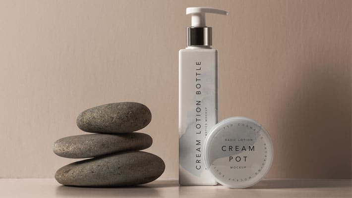 Lotion PSD Bottle Cosmetic Mockup