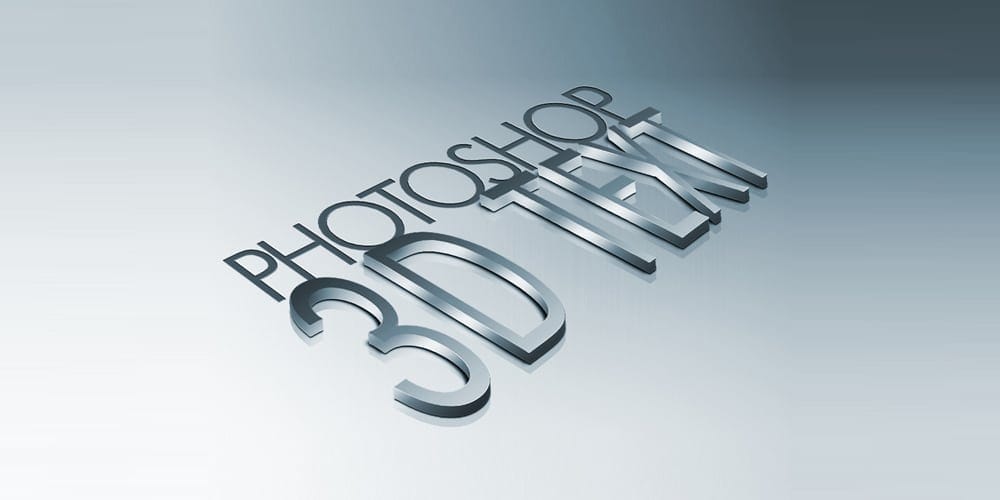 Metal 3D Text in Photoshop
