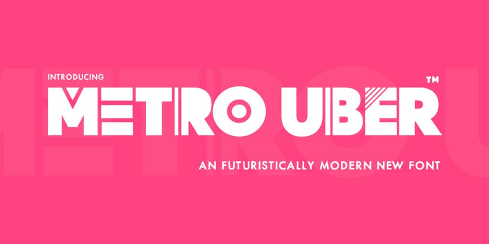 Metro Uber Typeface