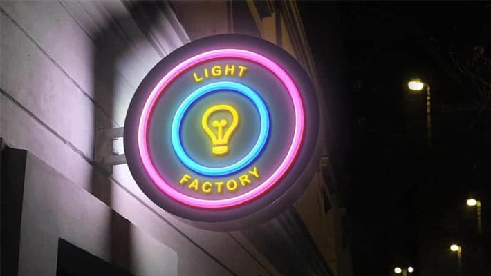 Outdoor Wall Mounted Signboard Mockups