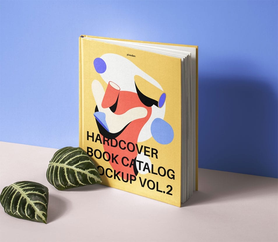 PSD Hardcover Book Catalog Mockup