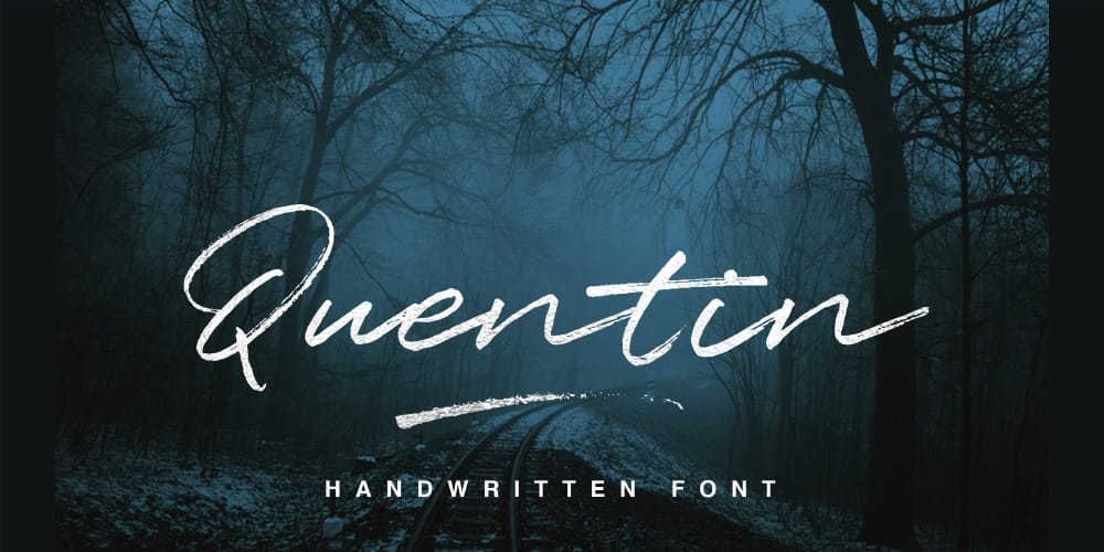 Amazing Free Signature Fonts 18 Quentin Font