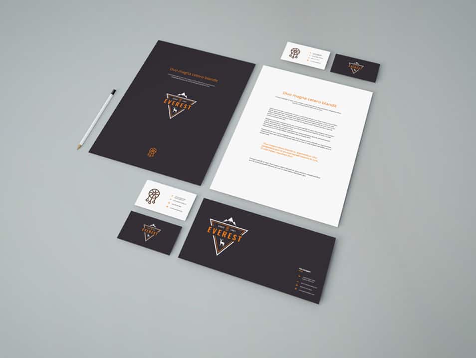 Simple Stationery PSD Mockup