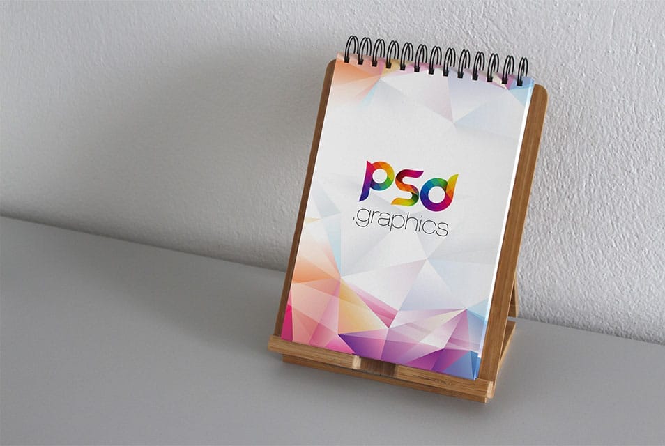 Spiral Notepad Mockup Free PSD