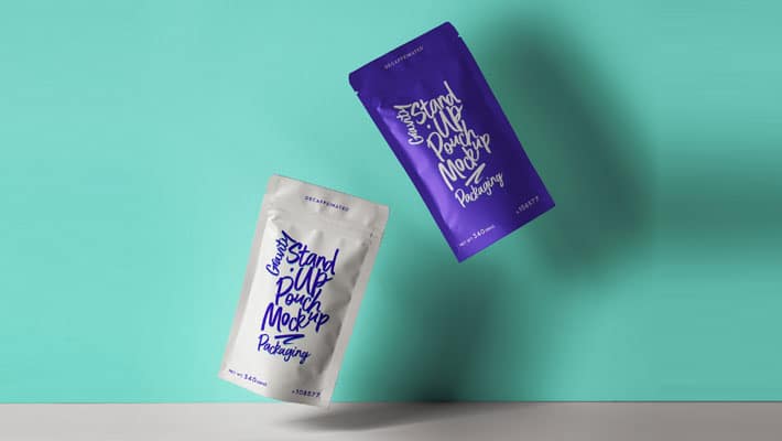 Stand-Up PSD Pouch Packaging Mockup
