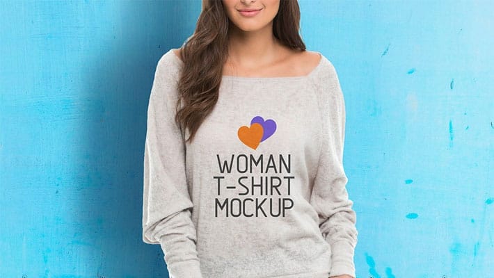Woman T-Shirt Mockup