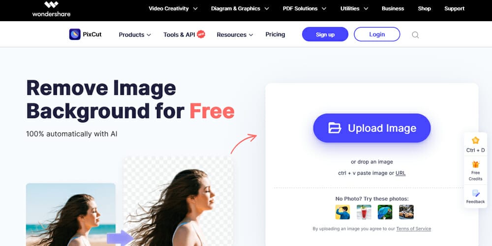 Image Background Remover Tools 18 Wondershare PixCut