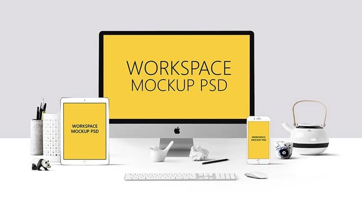 Workspace Mockup PSD