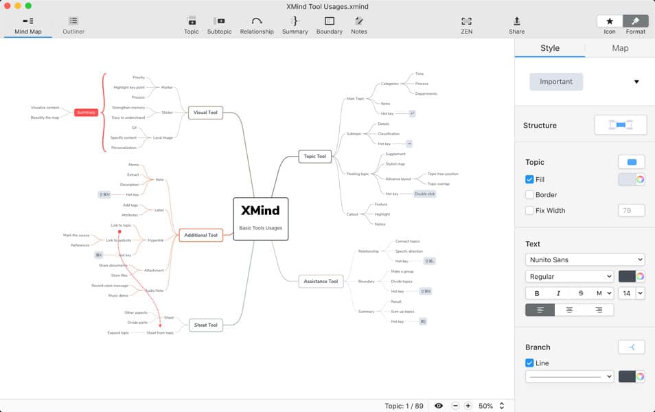 XMind Mind Mapping Tool