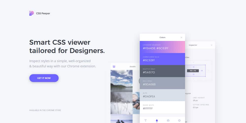 Best Chrome Extensions for Designers 8 css peeper