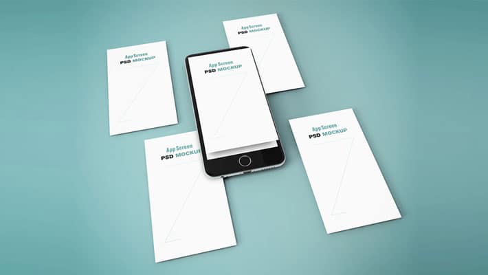 iPhone Screens Mockup