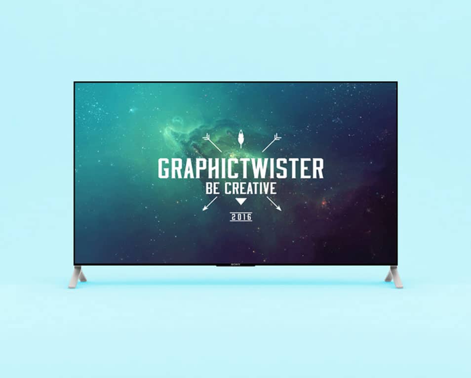 4K TV Mockup