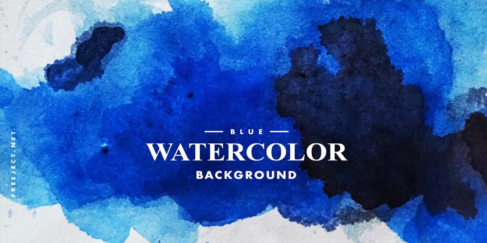 Abstract Blue Watercolor Background