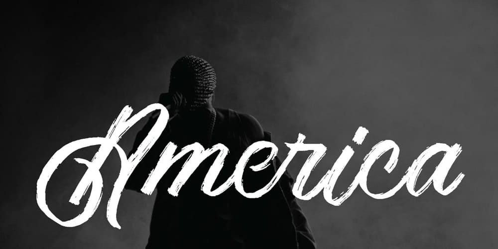 America-Textured-Script-Font