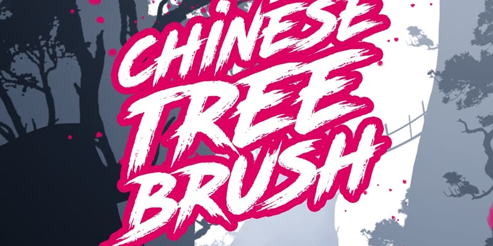 Chinese Tree Photoshop Brushes