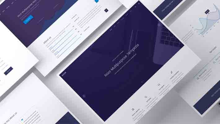 Clean Website Showcase Mockup