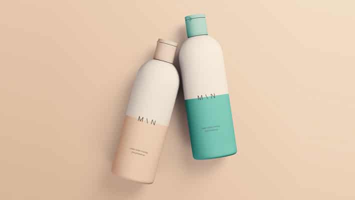 Cosmetic Bottles Mockup