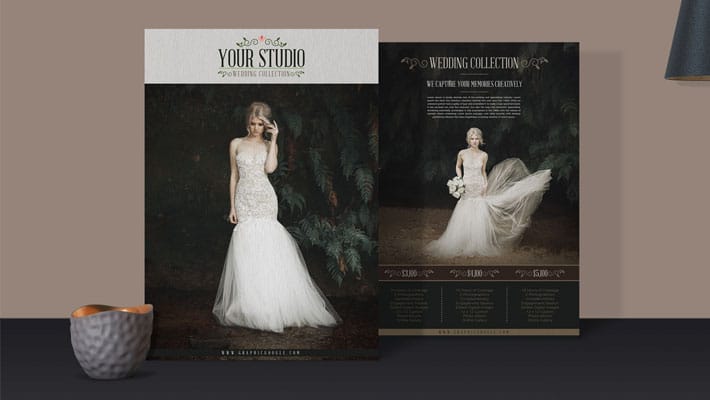 Free A4 Flyers Presentation PSD Mockup