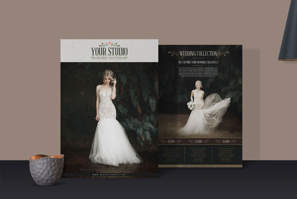 Free A4 Flyers Presentation PSD Mockup