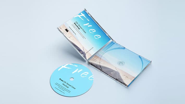 Free CD Jewel Case Mockup