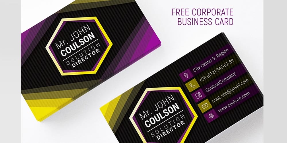 Free Corporate Business Card 