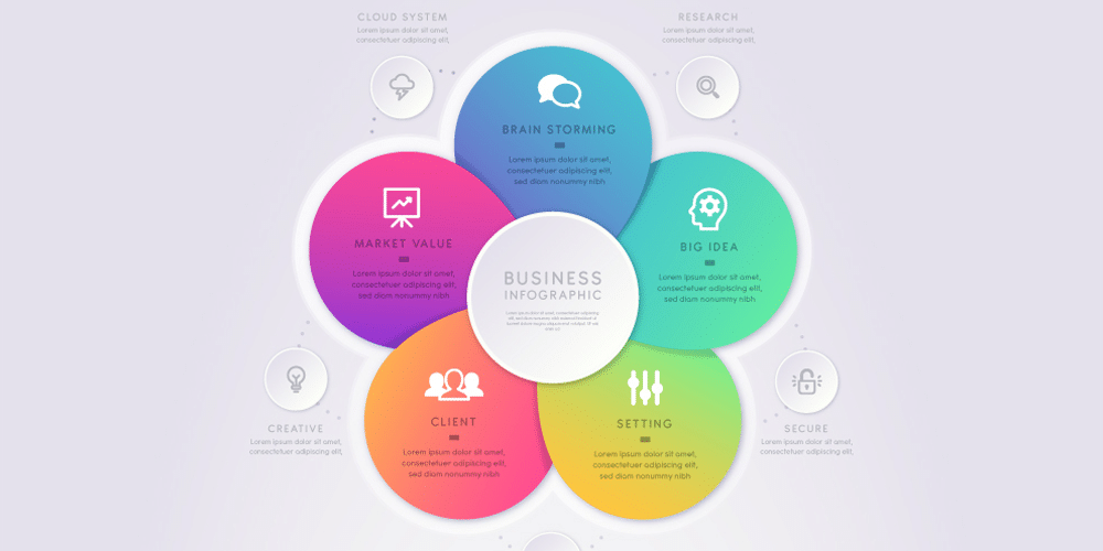 25 Best Free Infographic Elements 2 Free Gradient Infographics