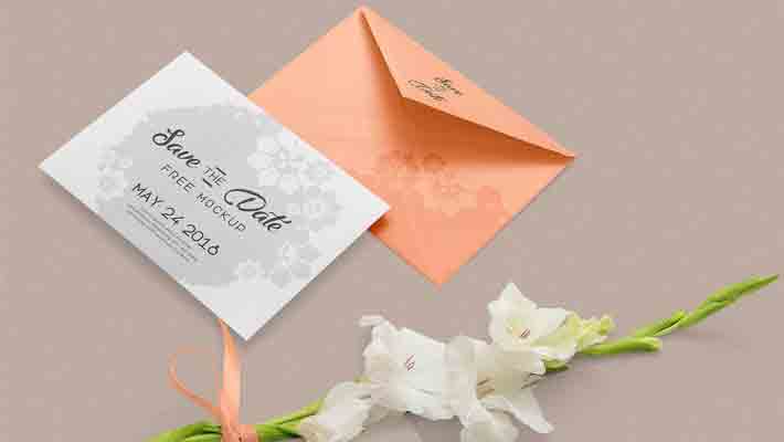 Free Greeting Card Mockup PSD