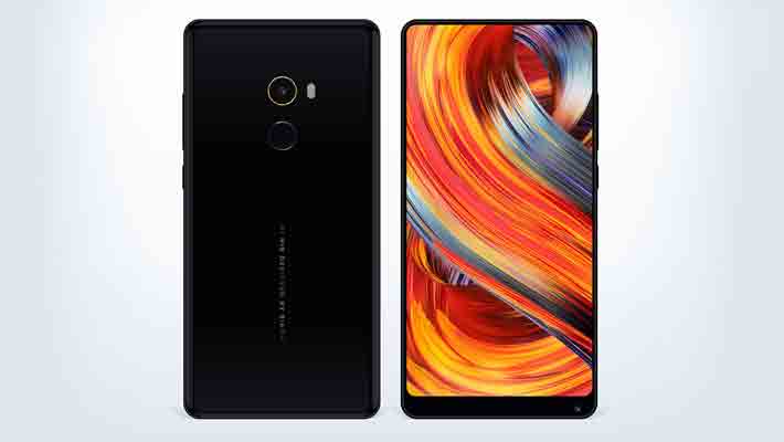 Free Hi-Detailed Xiaomi Mi MIX 2 Mockup Ai, EPS & PSD