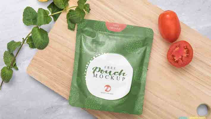 Free Sealed Sachet Mockup
