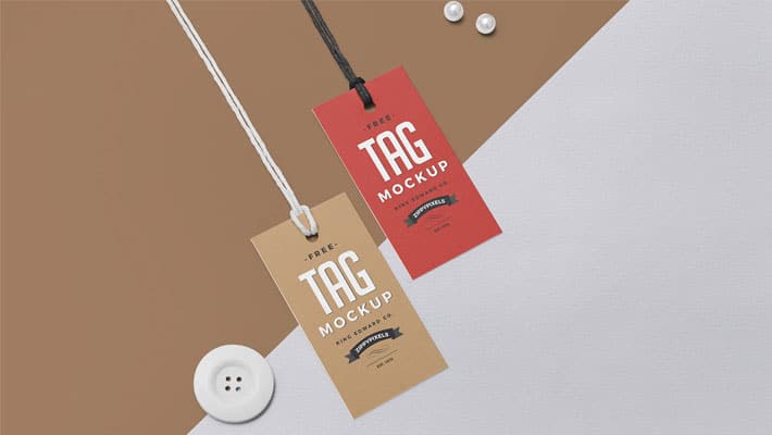Free Swing Tag Mockup