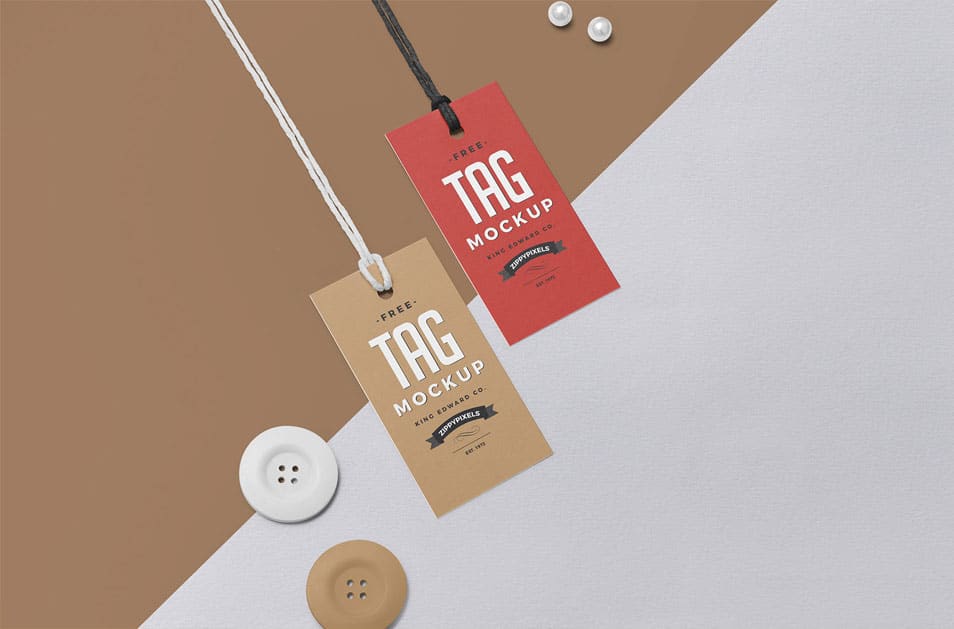 Free Swing Tag Mockup