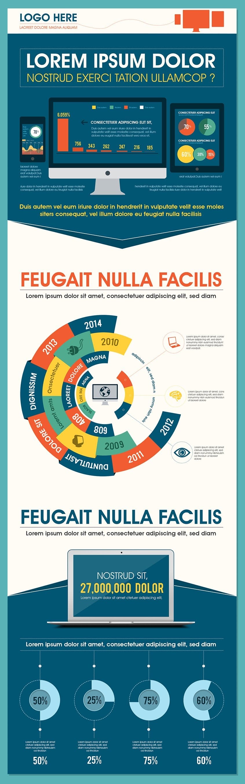 25 Best Free Infographic Elements 4 Free Technology Infographic Templates PSD