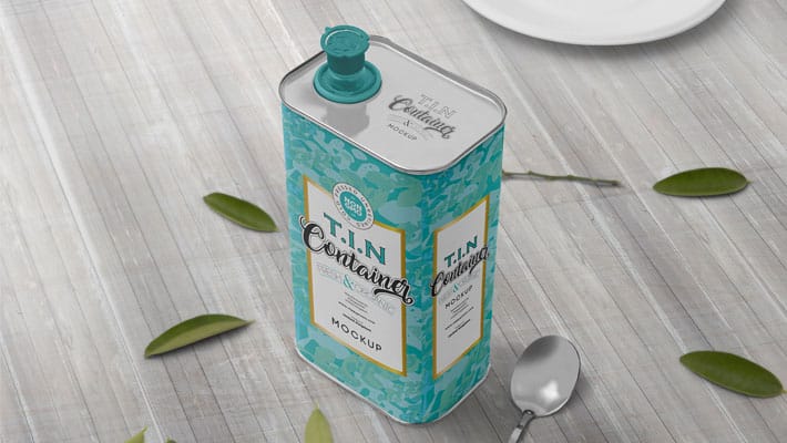 Free Tin Can Mockup