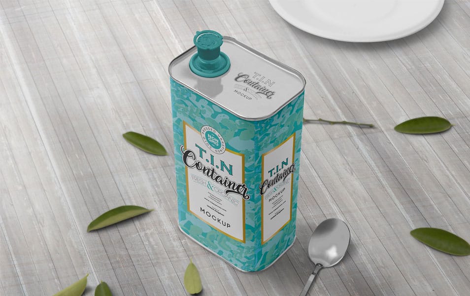 Free Tin Can Mockup