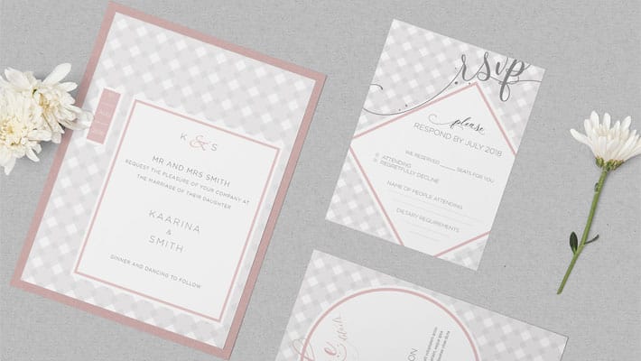 Free Wedding Invitation Mockup PSD