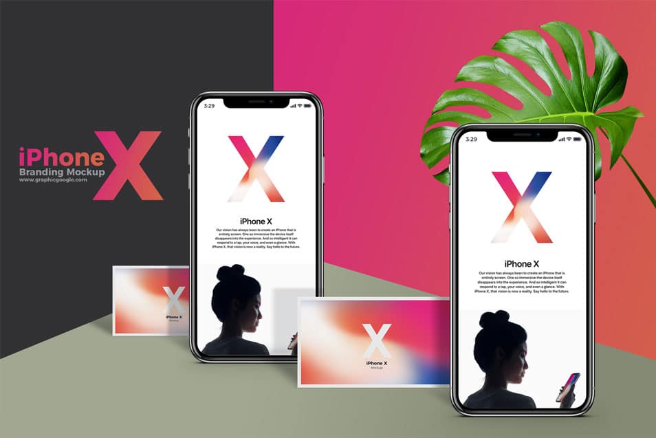 Free iPhone X Branding Mockup