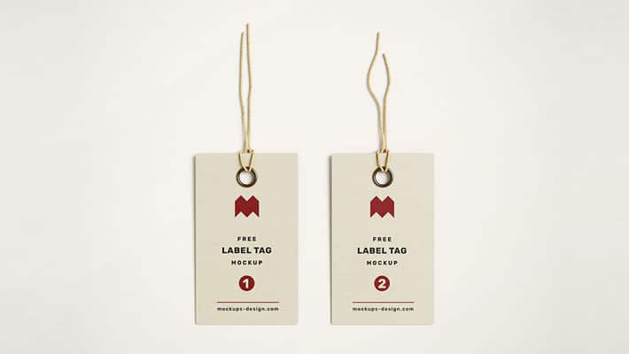 Free Label Tag Mockup