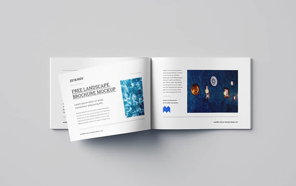 Free Landscape Brochure Mockup