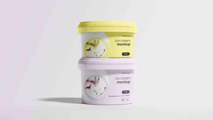 Ice Cream Package Mockup