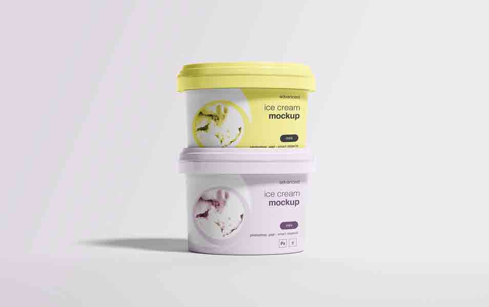Ice Cream Package Mockup