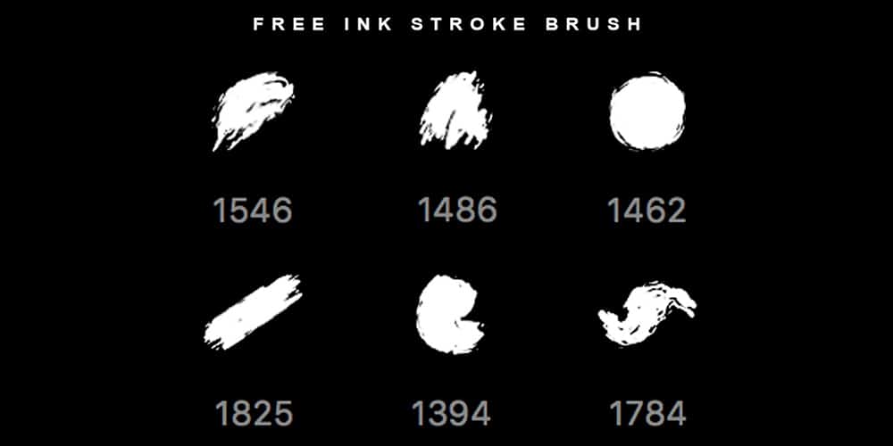 Ink Stroke Photoshop Brushes