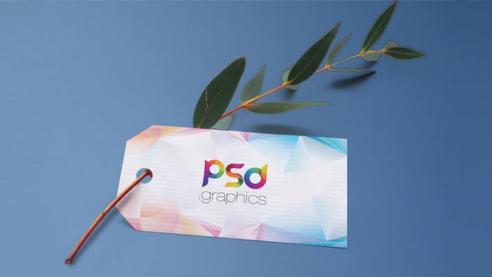 Label Tag Mockup PSD