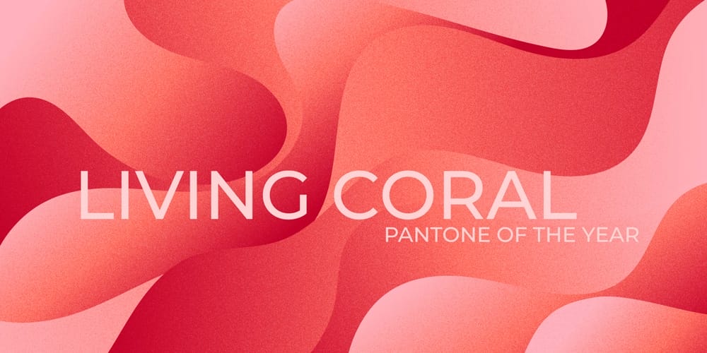 Living Coral Abstract Backgrounds