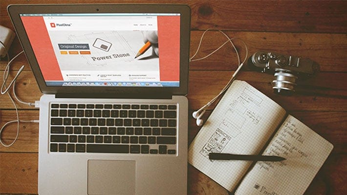 Macbook Air Screen Mockup Free PSD