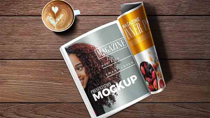 Magazine Mockup PSD