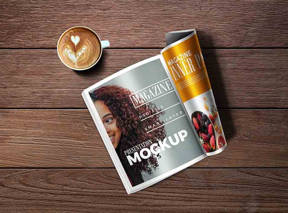 Magazine Mockup PSD