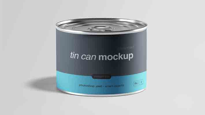 Medium Tin Can Mockup