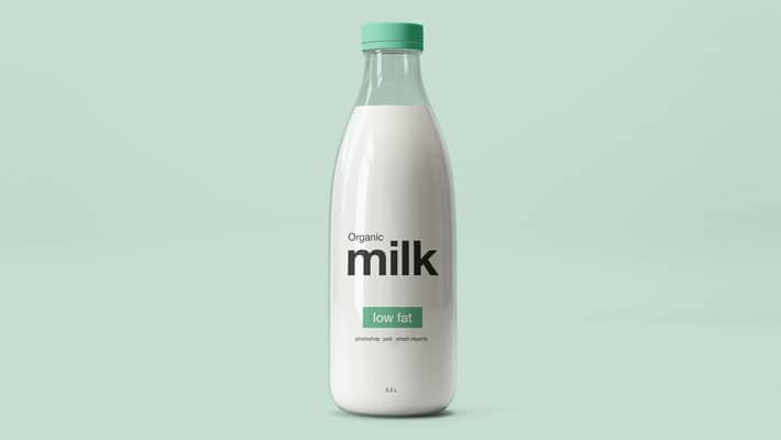 Milk Glass Bottle Mockup » CSS Author